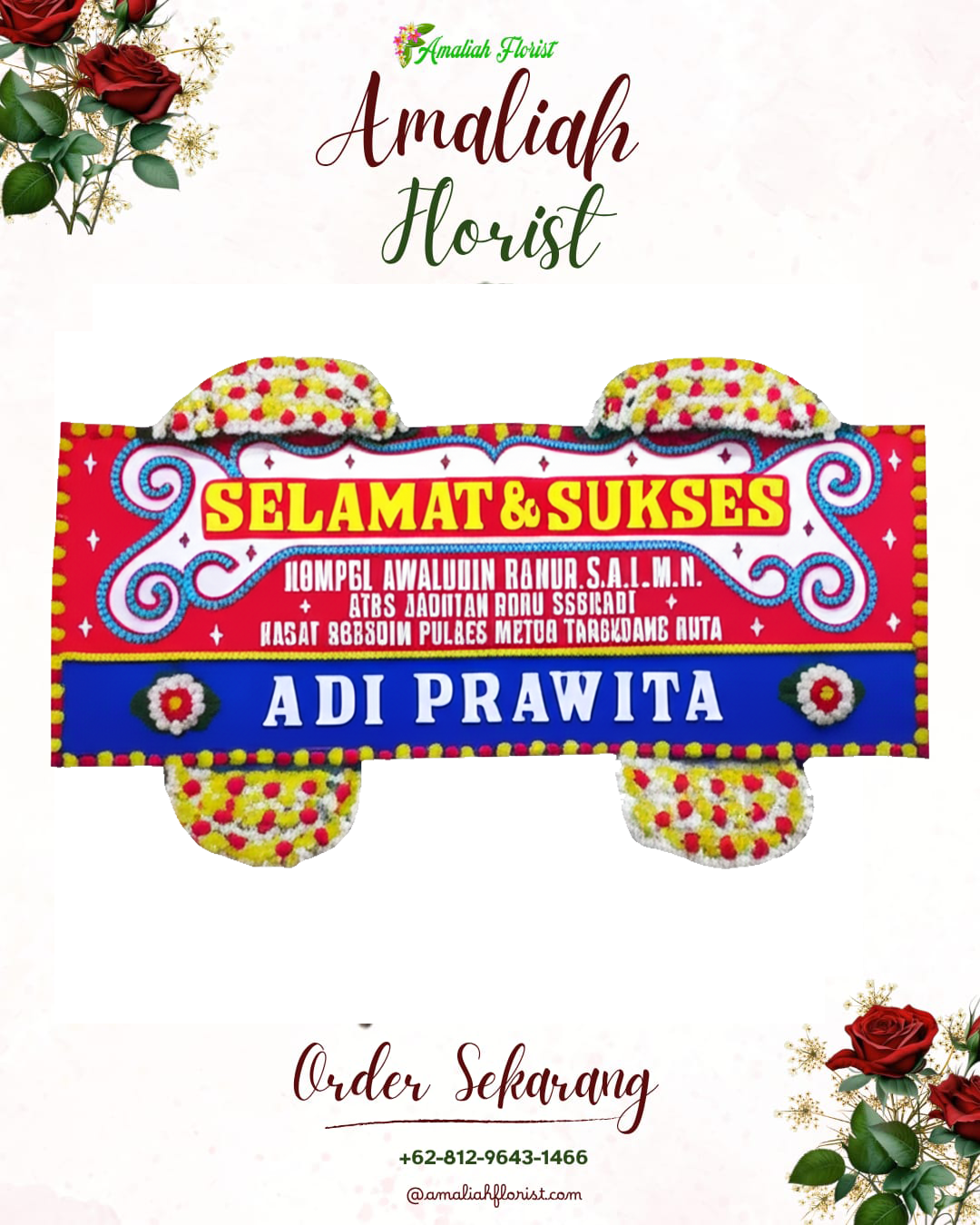 Papan Bunga Ucapan Selamat Seberang Ulu Ii